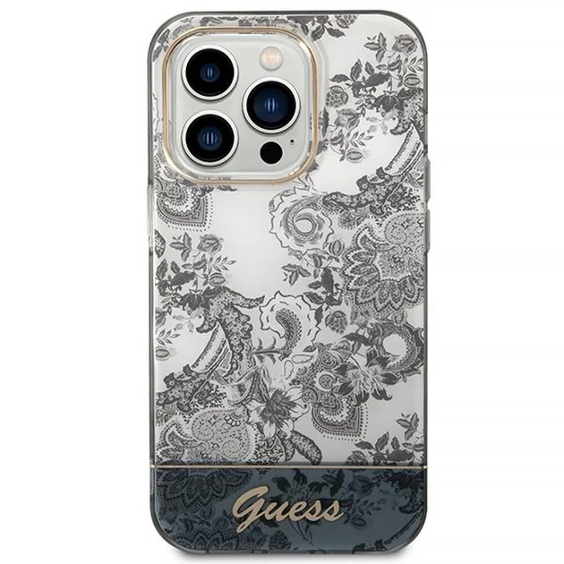 Чохол Guess Porcelain Collection для iPhone 14 Pro Max Grey (GUHCP14XHGPLHG) - зображення 3