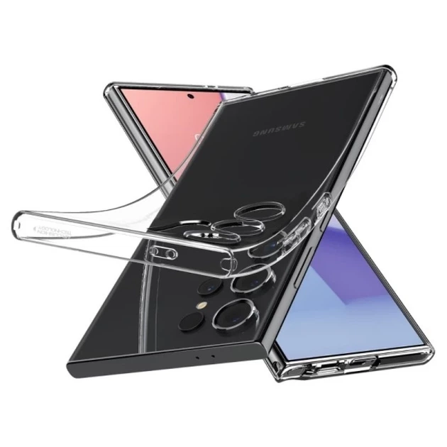 Чехол Spigen Liquid Crystal для Samsung Galaxy S24 Ultra (S928) Crystal Clear (ACS07283) - Фото 9 Чехол Spigen Liquid Crystal для Samsung Galaxy S24 Ultra (S928) Crystal Clear (ACS07283) - изображение 9