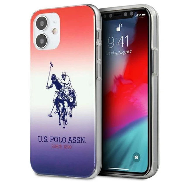 Чохол U.S. Polo Assn Gradient Collection для iPhone 12 mini Blue Red (USHCP12SPCDGBR) - Фото 1 Чохол U.S. Polo Assn Gradient Collection для iPhone 12 mini Blue Red (USHCP12SPCDGBR) - зображення 1