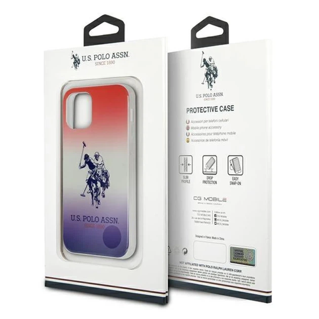 Чохол U.S. Polo Assn Gradient Collection для iPhone 12 mini Blue Red (USHCP12SPCDGBR) - Фото 8 Чохол U.S. Polo Assn Gradient Collection для iPhone 12 mini Blue Red (USHCP12SPCDGBR) - зображення 8