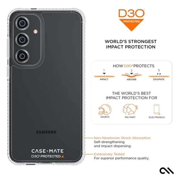 Чехол Case-Mate Ultra Tough D3O Clear для Samsung Galaxy S24 Plus (S926) Clear (CM053428) - изображение 12