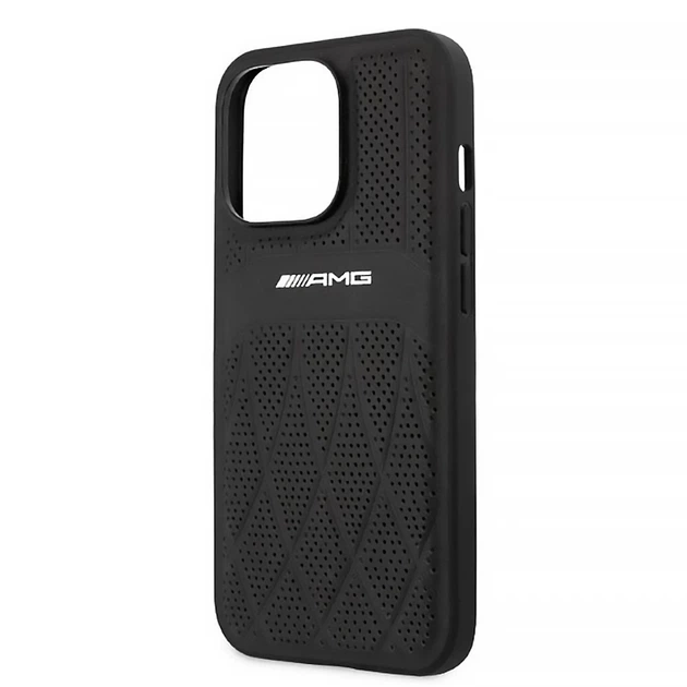 Чохол Mercedes Leather Curved Lines для iPhone 13 | 13 Pro Black (AMHCP13LOSDBK) - зображення 6