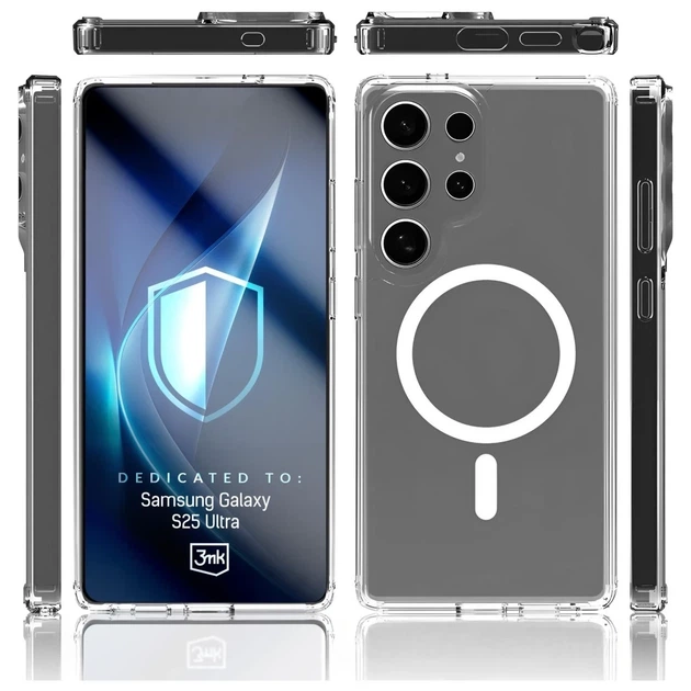 Чехол 3mk Armor MagCase для Samsung Galaxy S25 Ultra (S938) Clear with MagSafe (5903108658645) - изображение 3