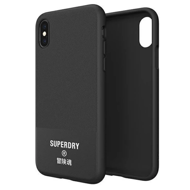 Чохол SuperDry Moulded Canvas для iPhone XS/X Black (8718846079754) - зображення 3
