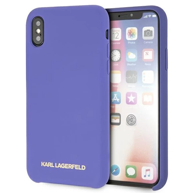 Чохол Karl Lagerfeld Silicone для iPhone X | XS Violet (KLHCPXSLVOG) - Фото 1 Чохол Karl Lagerfeld Silicone для iPhone X | XS Violet (KLHCPXSLVOG) - зображення 1