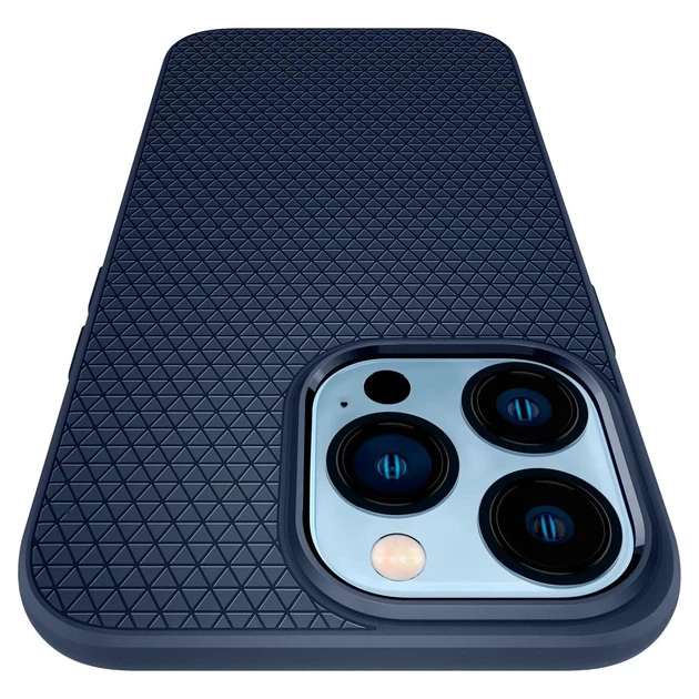 Чохол Spigen для iPhone 13 Pro Liquid Air Navy Blue (ACS03259) - Фото 5 Чохол Spigen для iPhone 13 Pro Liquid Air Navy Blue (ACS03259) - зображення 5