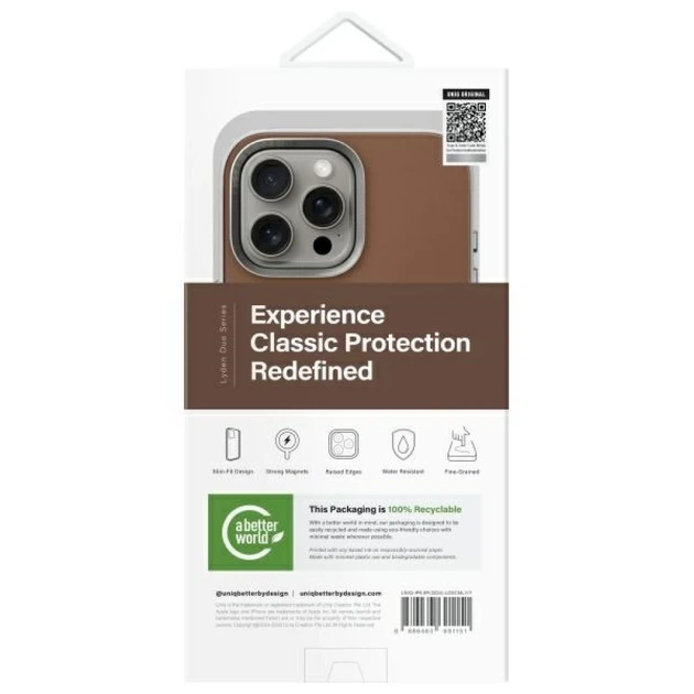 Чохол UNIQ Lyden DS для iPhone 16 Pro Max Carmel Ivory with MagSafe (UNIQ-IP6.9P(2024)-LDSCMLIVY) - зображення 7