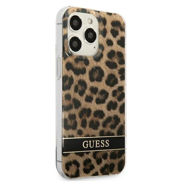 Чохол Guess Leopard для iPhone 13 Pro Brown (GUHCP13LHSLEOW) - зображення 4
