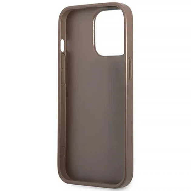 Чохол-гаманець Guess 4G Triangle Logo Cardslot для iPhone 13 Pro Brown (GUHCP13LP4TPW) - зображення 7