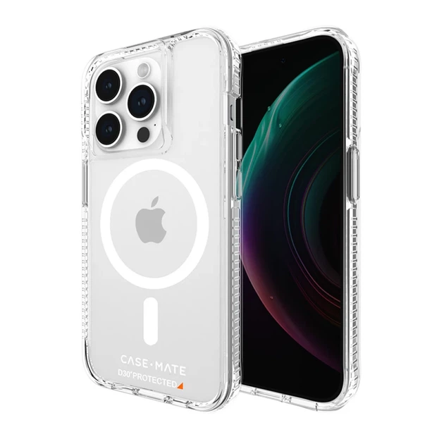Чехол Case-Mate Ultra Tough D3O Clear для iPhone 15 Pro Clear with MagSafe (CM051486) - Фото 5 Чехол Case-Mate Ultra Tough D3O Clear для iPhone 15 Pro Clear with MagSafe (CM051486) - изображение 5