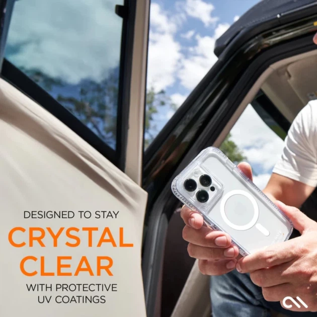 Чехол Case-Mate Ultra Tough D3O Clear для iPhone 15 Pro Clear with MagSafe (CM051486) - Фото 11 Чехол Case-Mate Ultra Tough D3O Clear для iPhone 15 Pro Clear with MagSafe (CM051486) - изображение 11