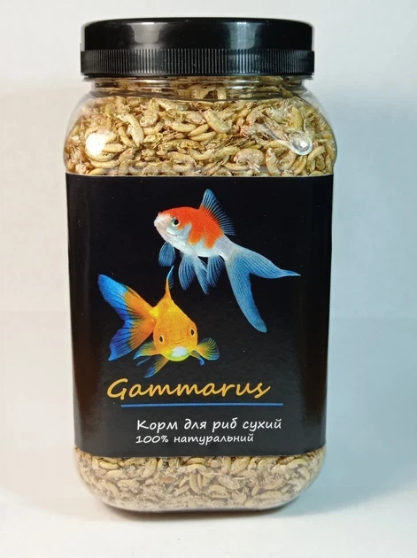 Корм для риб рептилій і черепах Гамарус Буся Gammarus 100 г - Фото 1 Корм для риб рептилій і черепах Гамарус Буся Gammarus 100 г - зображення 1