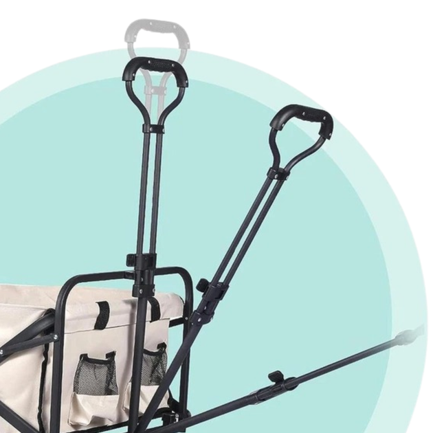 Комплект тележка с столешницей 87х54 см складные для перевозки вещей,многоцелевая для походов в магазин,кемиинга,объём 67 л ERK-501-TP002_90*55 - изображение 8