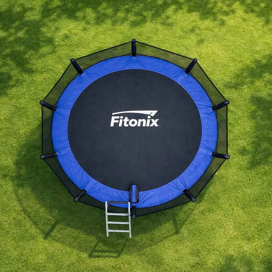 Садовый батут Fitonix 183 см 6 ft, до 100 кг, с сеткой безопасности и стремянкой - Фото 3 Садовый батут Fitonix 183 см 6 ft, до 100 кг, с сеткой безопасности и стремянкой - изображение 3