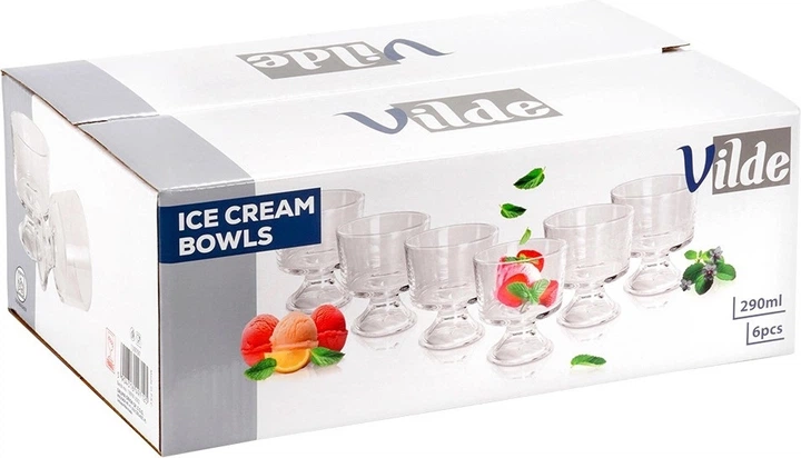 Креманки для морозива Vilde скляні 6 шт x 290 мл (5904316497125) - зображення 2