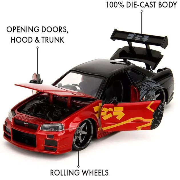 Автомодель Jada Годзила Nissan Skyline GT-R 2002 1:24 (253253024) - Фото 5 Автомодель Jada Годзила Nissan Skyline GT-R 2002 1:24 (253253024) - зображення 5