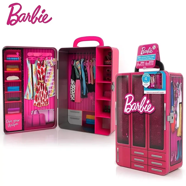 Кейс портативный Barbie для хранения кукол Модный шкаф (BBDS6B) - изображение 6