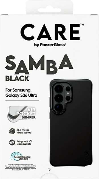 Etui CARE by PanzerGlass Samba Qi do Samsung Galaxy S26 Ultra Black (CR66313) - obraz 6