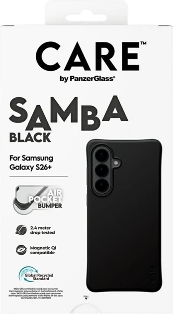 Etui CARE by PanzerGlass Samba Qi do Samsung Galaxy S26+ Black (CR97617) - obraz 6