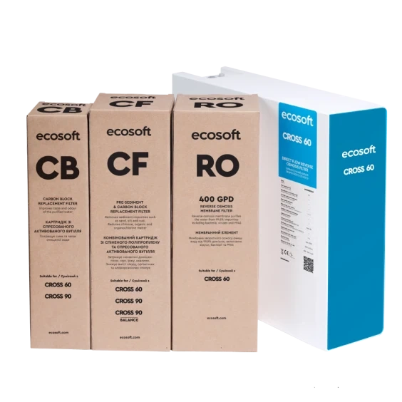 Фільтр зворотного осмосу Ecosoft Cross60, мембрана 400gpd (MO3400PECO) - зображення 4