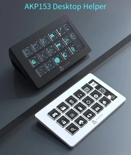 Контролер-клавіатура Ajazz AKP153: зручний Stream Deck для ПК (чорний) - зображення 4