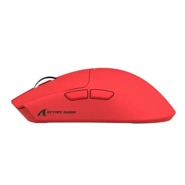 Игровая мышь ATTACK SHARK X11 (красная, 22 000 DPI, RGB, 3 режима) - Фото 2 Игровая мышь ATTACK SHARK X11 (красная, 22 000 DPI, RGB, 3 режима) - изображение 2