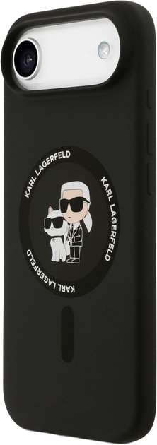 Панель Karl Lagerfeld Karl&Choupette Ring MagSafe do Apple iPhone 17 Air Black (3666339549541) - зображення 2