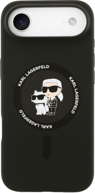 Панель Karl Lagerfeld Karl&Choupette Ring MagSafe do Apple iPhone 17 Air Black (3666339549541) - зображення 3