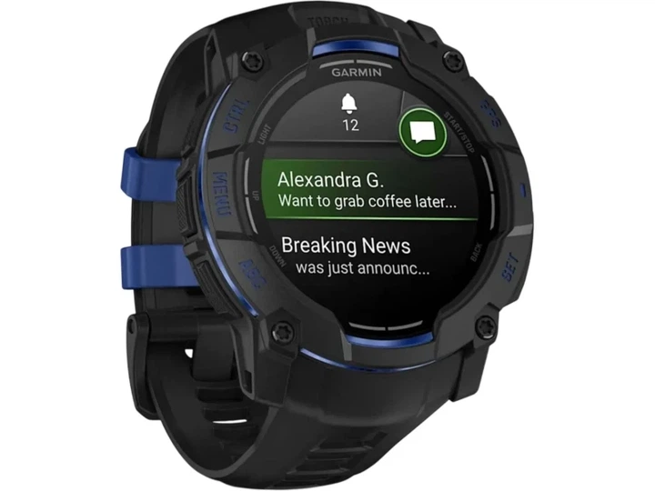 Смарт-годинник Garmin Instinct 3 50mm AMOLED Black with Black Band (010-03020-03) - изображение 2