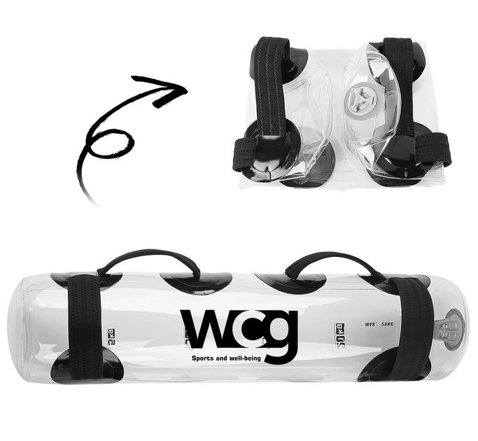 Сумка для тренировок WCG Water Bag - аквамешок 20×75 см, до 20 кг водоналивной для дома и спортзала - изображение 3