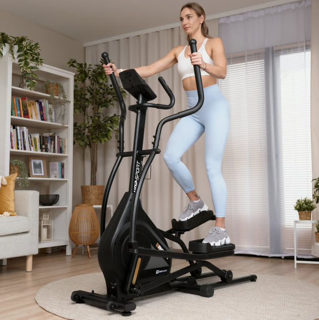 Орбитрек складной Hop-Sport HS-140CF Rock до 120 кг (Шаг 50 см) Bluetooth - изображение 3