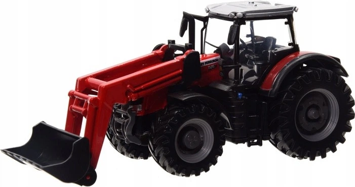 Traktor Bburago Massey Ferguson 8740S z ładowarką 31633 (4893993316335) - obraz 2