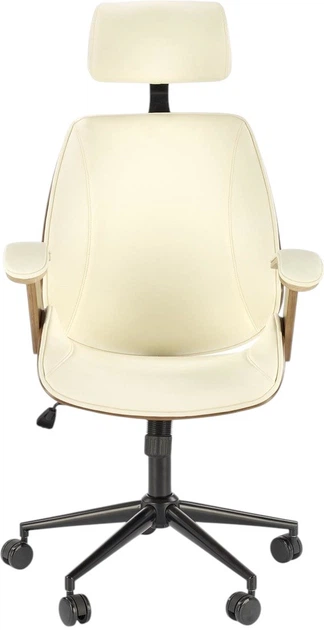 Fotel biurowy Halmar Ignazio obrotowy Orzechowo-Kremowy (5905248125629) - obraz 7