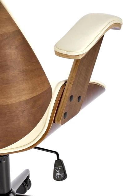 Fotel biurowy Halmar Ignazio obrotowy Orzechowo-Kremowy (5905248125629) - obraz 8