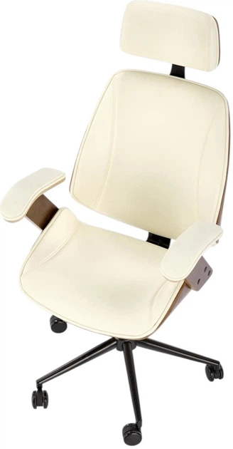 Fotel biurowy Halmar Ignazio obrotowy Orzechowo-Kremowy (5905248125629) - obraz 10