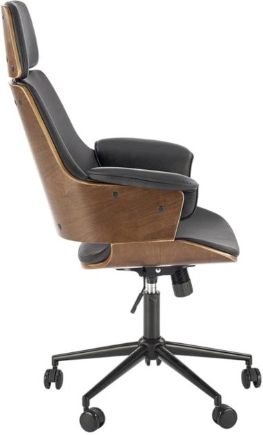 Офісне крісло Halmar Weber Горіхово-чорне (5905248127050) - зображення 5