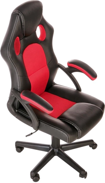 Офісне крісло Halmar Berkel Чорно-червоне (5905248115590) - зображення 2