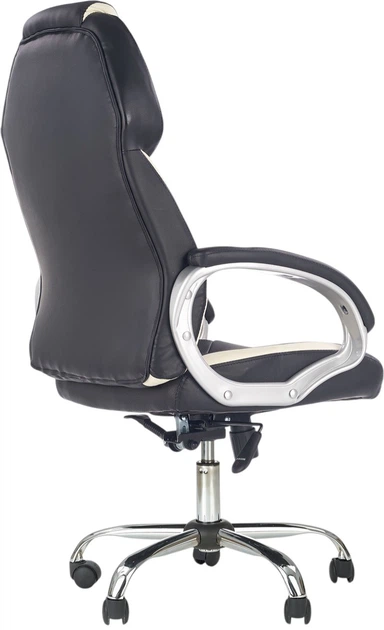 Fotel biurowy Halmar Barton Czarno-Biały (5905248115583) - obraz 5