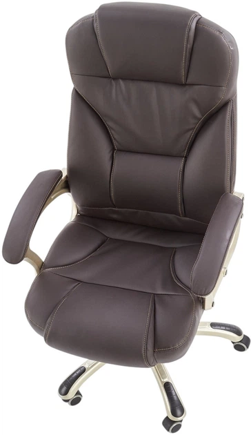 Fotel biurowy Halmar Desmond Ciemno- Brązowy (5905248120822) - obraz 3