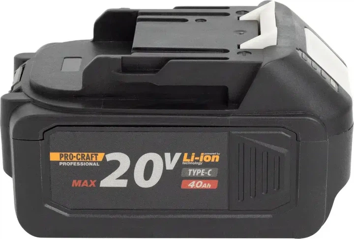 Аккумулятор ProCraft Battery 20/4С 20 В 4 А⋅ч Type-C (030280) - изображение 9