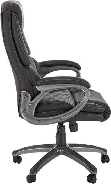 Офісне крісло Halmar Steven Чорно-сіре (5905248131736) - зображення 3