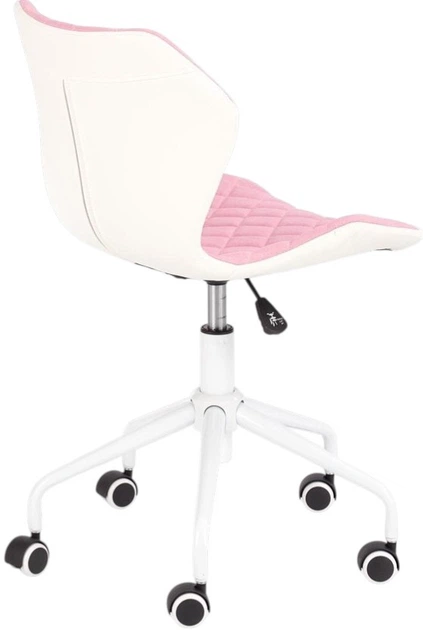 Офісне крісло Halmar Matrix 3 Рожево-біле (5905248123236) - зображення 4