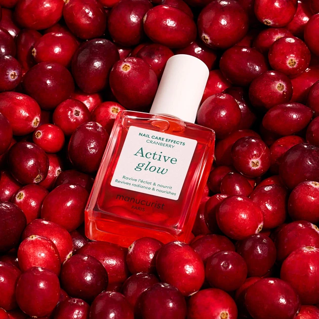 Лак для ногтей ломких и поврежденных Active Glow Manucurist Cranberry – лечебное цветное покрытие с миндальным маслом для восстановления ногтей в цветной маникюр - Фото 2 Лак для ногтей ломких и поврежденных Active Glow Manucurist Cranberry – лечебное цветное покрытие с миндальным маслом для восстановления ногтей в цветной маникюр - изображение 2