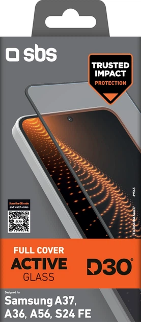 Захисне скло SBS Ultra-Strong D3O для Samsung Galaxy A37 (TED3OSCRGLSAA37) - зображення 2