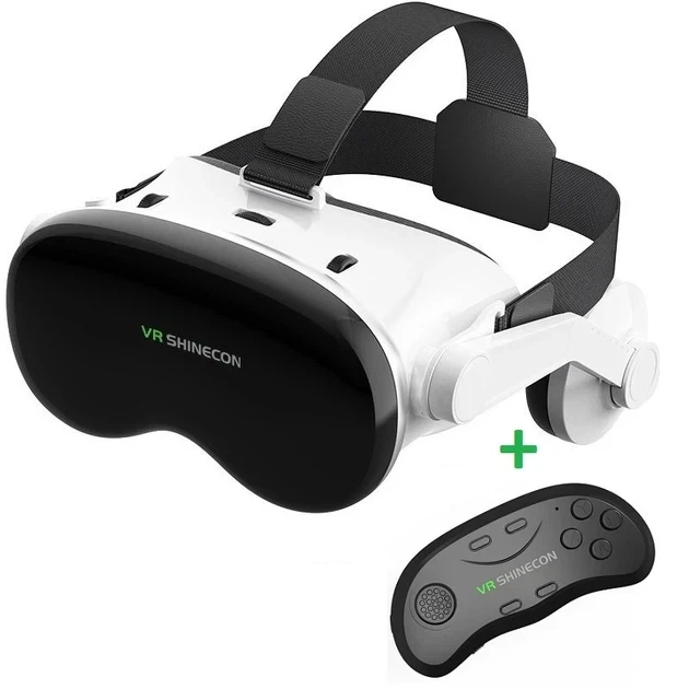 VR LUX PRO Очки виртуальной реальности SHINECON G18EB Bluetooth для смартфонов 4.7-6.7" + геймпад контроллер SH B01 - Фото 2 VR LUX PRO Очки виртуальной реальности SHINECON G18EB Bluetooth для смартфонов 4.7-6.7" + геймпад контроллер SH B01 - изображение 2