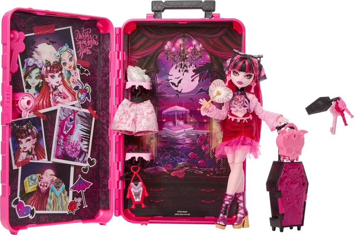 Lalka Monster High Skulltimate Secrets Gore-Geous Oasis Draculaura JDR50 (0194735289042) - obraz 2