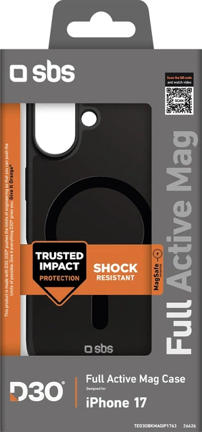 Etui plecki SBS Full Active Mag do Apple iPhone 17 Black (8018417526626) - obraz 2