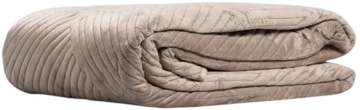 Покривало Homla Aurum вельветове з прошиванням золоте 220 x 240 см (5906496745577) - зображення 2