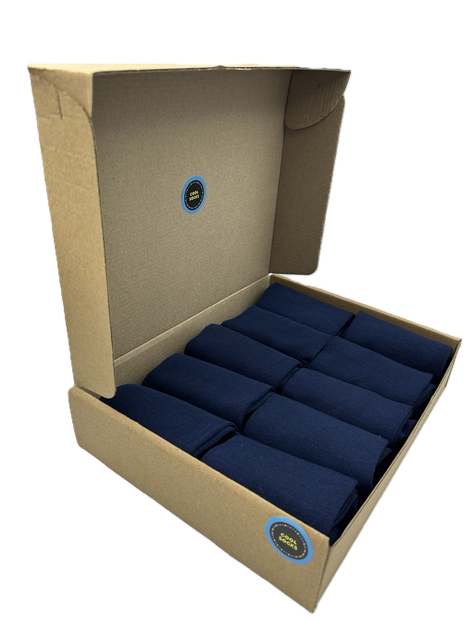 Набір чоловічих бамбукових шкарпеток Cool Socks Bamboo Elite Dark Blue 10 пар темно сині високі розмір 38-42 - изображение 2