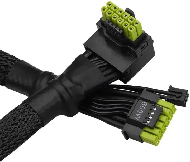 Kabel zasilający ASRock CB-12V2X6L600W 12V-2x6 600W L-Type (CB-12V2X6L600W) - obraz 2